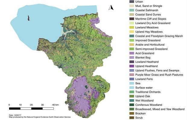 Living Map Example Devon from Natural England