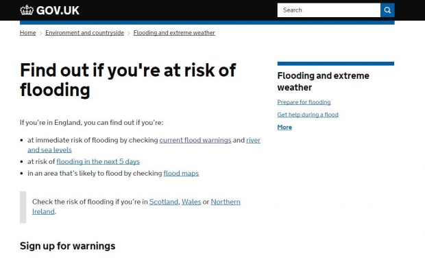 The flood digital service is used by the public to check for local flood warnings by location as well as current river and sea levels