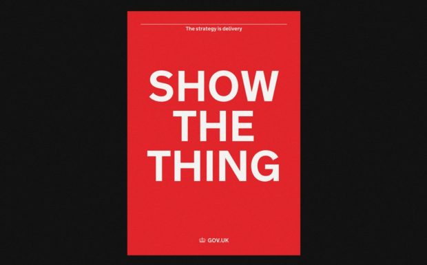 GDS "Show the thing" poster