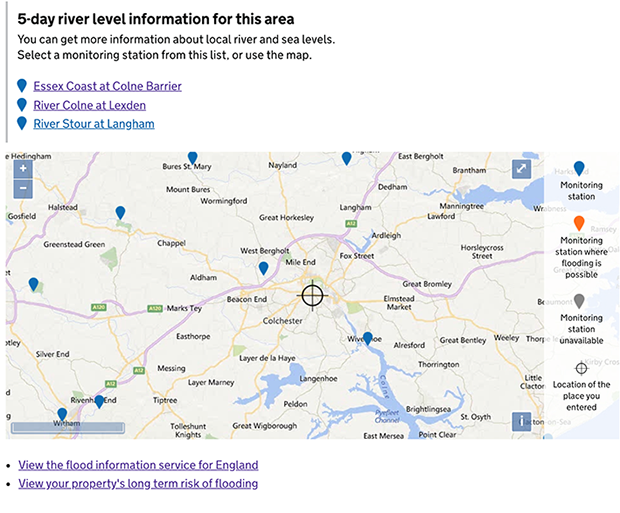 River data map image