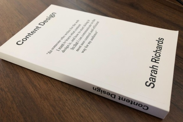 The Content Design book by Sarah Richards (now Winters)