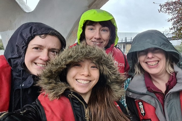 Photo of volunteers at Bow Lock